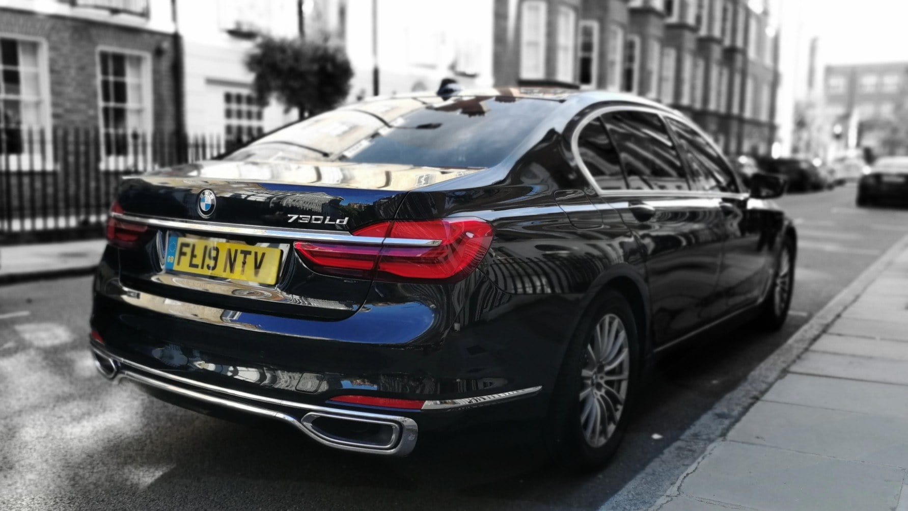 BMW 7 series rear angle