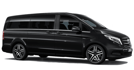 Mercedes V class front angle on transparent background