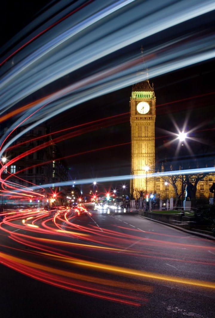 London in the night