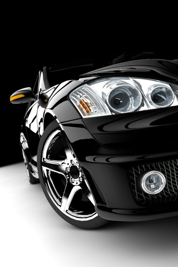 Shine car from front angle