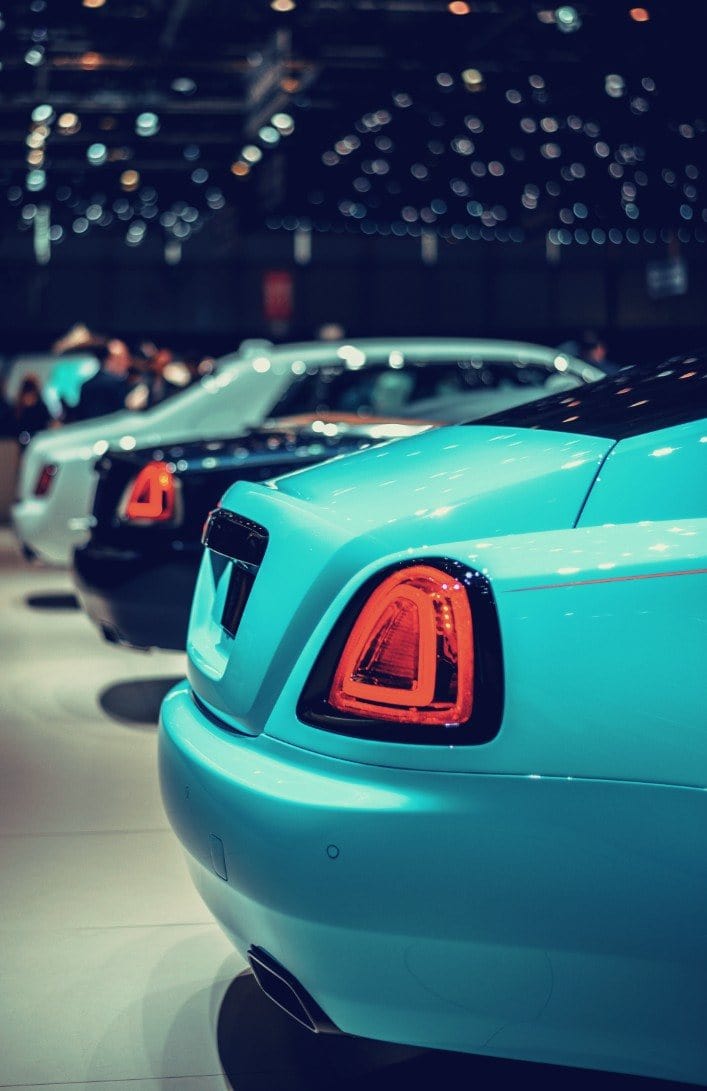 rear of rolls royce