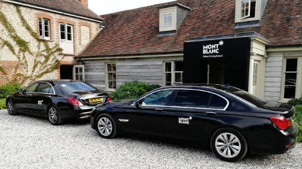 cars outside the venue in goodwood