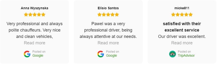 Reviews of London chauffeur service