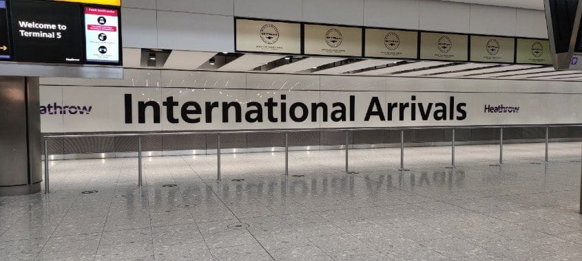 Empty terminal At Heathrow